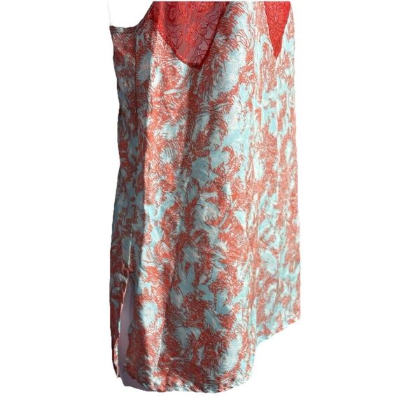 Beatrice B Camisole Lace Top Pop Reef Size 4 Small Teal Orange Made in Italy - Picture 7 of 13